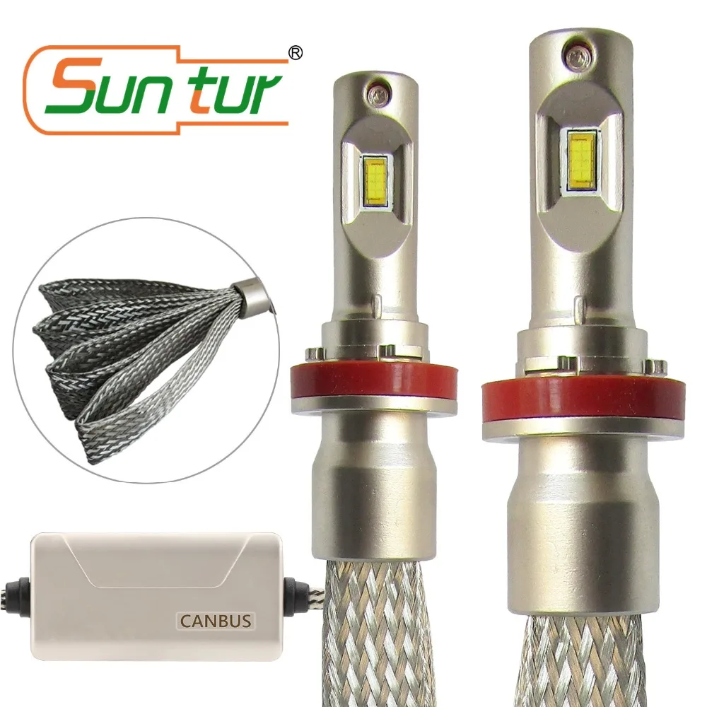 Suntur H11 H8 H9 H16 CanBus Error Free LED Fanless Headlight Bulbs Kit Fog 6000K White
Suntur H11 H8 H9 H16 CanBus Error Free LED Fanless Headlight Bulbs Kit Fog 6000K White