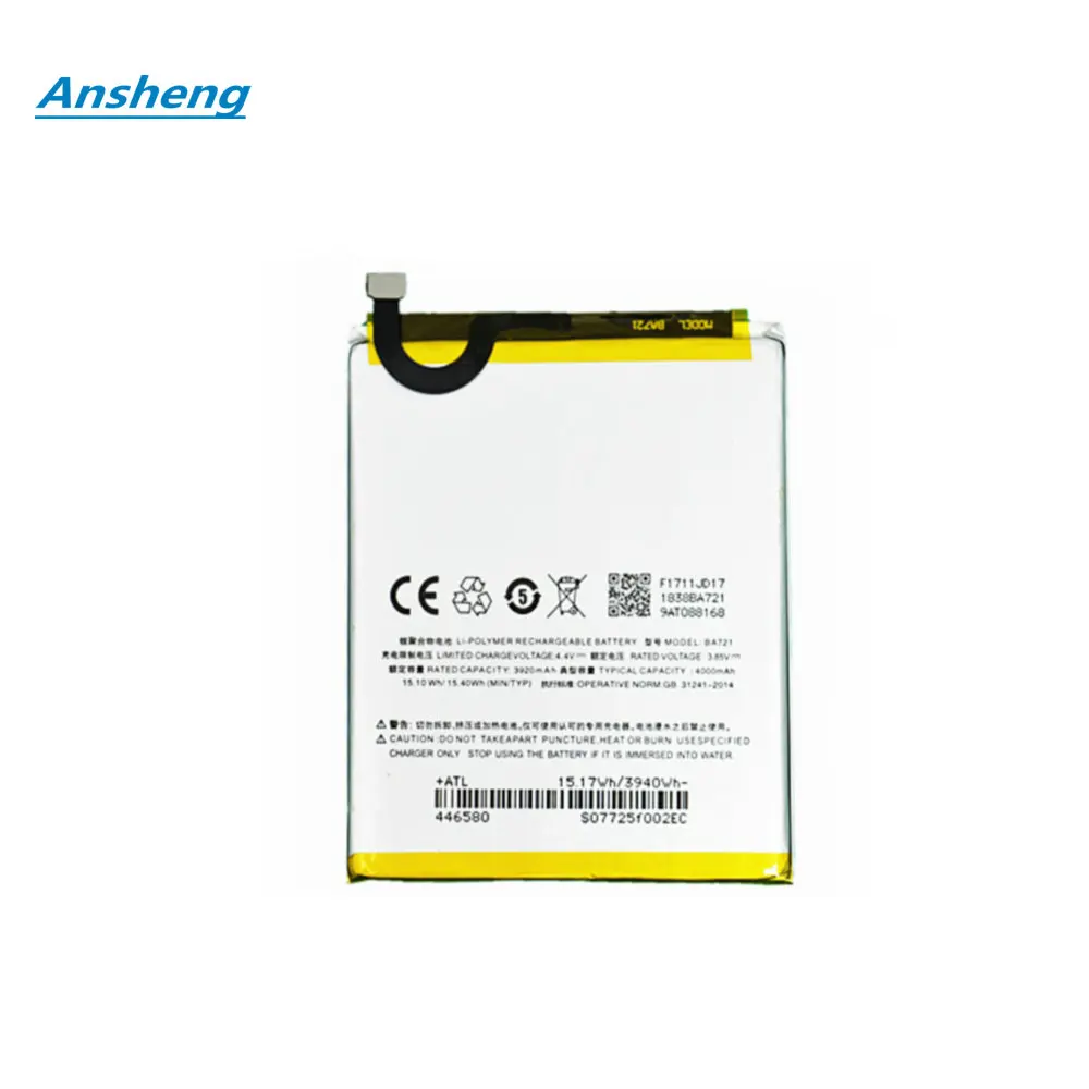 Original 3.8V 4000mAh BA721 Battery For Meizu M6 Note M721H M721L M721Q Smartphone
Original 3.8V 4000mAh BA721 Battery For Meizu M6 Note M721H M721L M721Q Smartphone