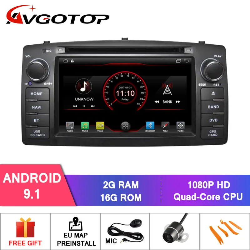 AVGOTOP CAR DVD PLAYER for BYD F3/TOYOTA COROLLA E120 Built-In WiFi Car Radio DVR/WIFI+DSP+DAB+OBD NAVIGATION
AVGOTOP CAR DVD PLAYER for BYD F3/TOYOTA COROLLA E120 Built-In WiFi Car Radio DVR/WIFI+DSP+DAB+OBD NAVIGATION