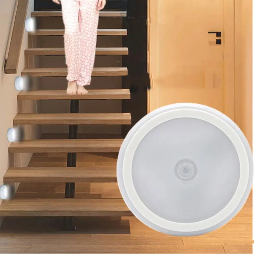 6 LED Light Wireless PIR Auto Motion Sensor Infrared Night Light Automatic Human body sensing Cabinet Stair Bathroom Lamps
6 LED Light Wireless PIR Auto Motion Sensor Infrared Night Light Automatic Human body sensing Cabinet Stair Bathroom Lamps