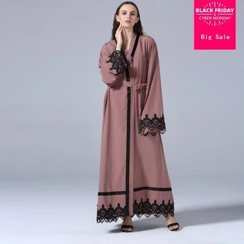 Plus size Muslim Adult lace embroidery Robe Musulmane Turkish Dubai Abaya Muslim Robe Arab Worship Service wj1339 with blet
Plus size Muslim Adult lace embroidery Robe Musulmane Turkish Dubai Abaya Muslim Robe Arab Worship Service wj1339 with blet