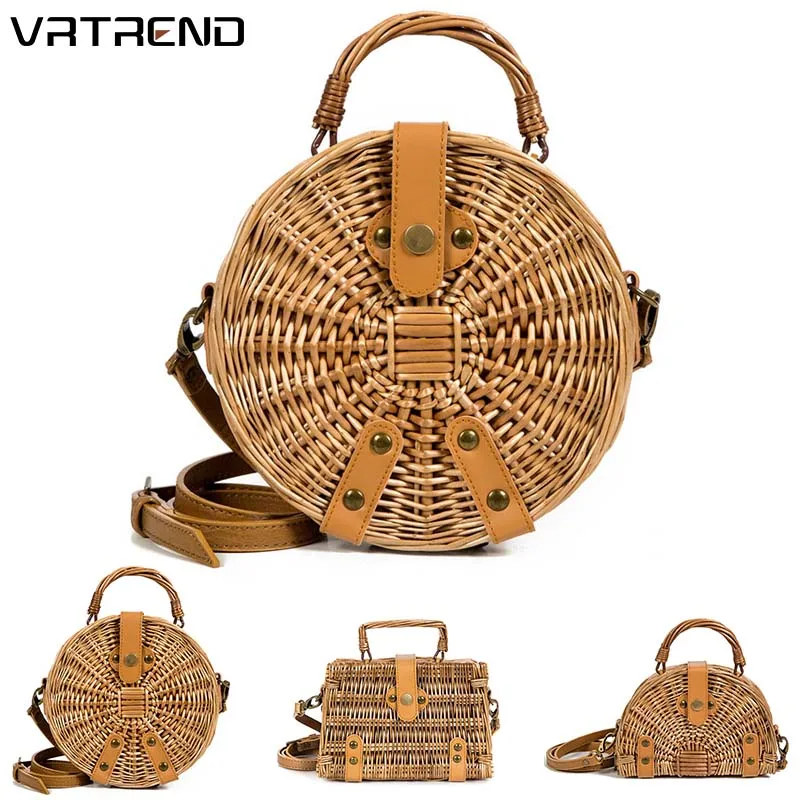 Vietnam Hand Woven Bag Round Rattan Straw Handbag Style Beach Round Bag 2019 Popular Wicket Female Tote bolsas feminina
Vietnam Hand Woven Bag Round Rattan Straw Handbag Style Beach Round Bag 2019 Popular Wicket Female Tote bolsas feminina