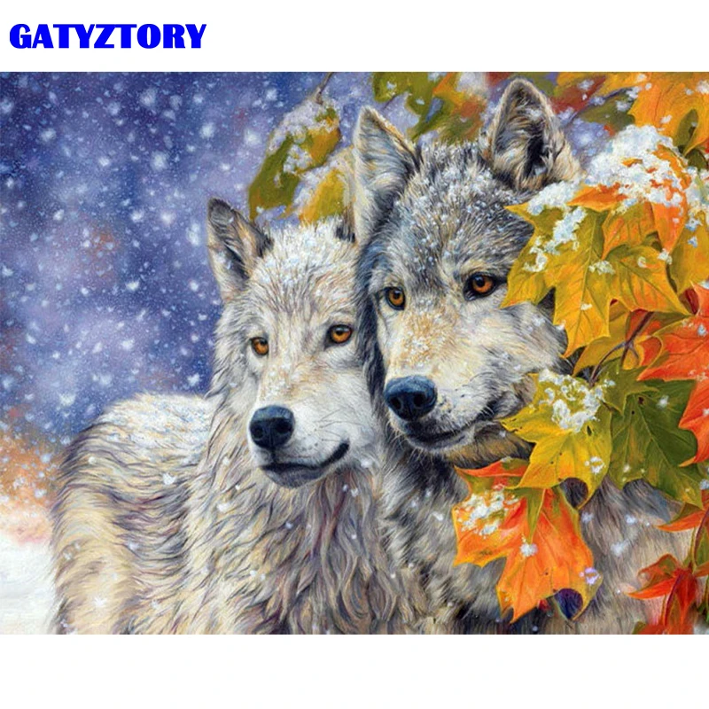 GATYZTORY Frame Snow Wolf Animals DIY Painting By Numbers Modern Wall Art Canvas Painting Coloring By Numbers For Home Wall Arts
GATYZTORY Frame Snow Wolf Animals DIY Painting By Numbers Modern Wall Art Canvas Painting Coloring By Numbers For Home Wall Arts