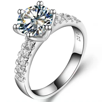 Micro Pave Accents Vintage 2Ct Synthetic Diamant Female Wedding Ring Solid 925 Sterling Silver White Gold Color Jewelry
Micro Pave Accents Vintage 2Ct Synthetic Diamant Female Wedding Ring Solid 925 Sterling Silver White Gold Color Jewelry