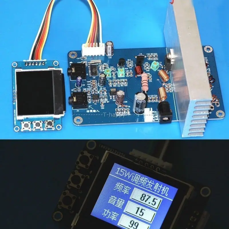 Assembled FM 15W PLL FM Stereo Transmitter Max power 18W Receiver 76M-108MHz 1-15W adjustable FM audio
Assembled FM 15W PLL FM Stereo Transmitter Max power 18W Receiver 76M-108MHz 1-15W adjustable FM audio
