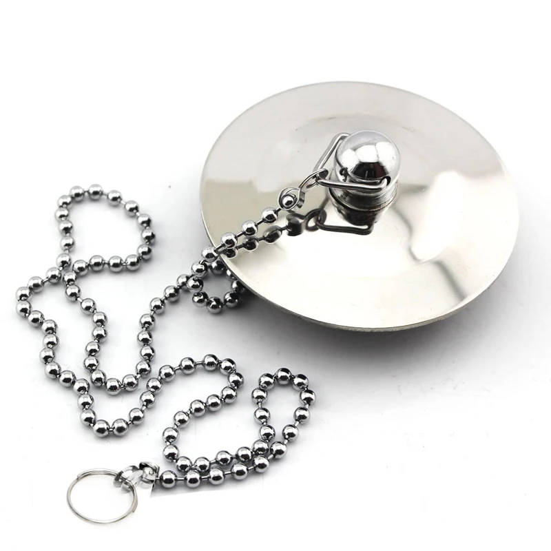 Mayitr 1pc Chrome Bath Tub Drain Sink Bathtub Stopper Solid Metal Waste Plug with Chain For Kitchen Bathroom Tool
Mayitr 1pc Chrome Bath Tub Drain Sink Bathtub Stopper Solid Metal Waste Plug with Chain For Kitchen Bathroom Tool