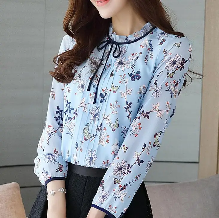Women Summer Chiffon Blouse Shirts 2017 New Fashion Floral Print Long Sleeve Casual Tops Shirts Blusas
Women Summer Chiffon Blouse Shirts 2017 New Fashion Floral Print Long Sleeve Casual Tops Shirts Blusas