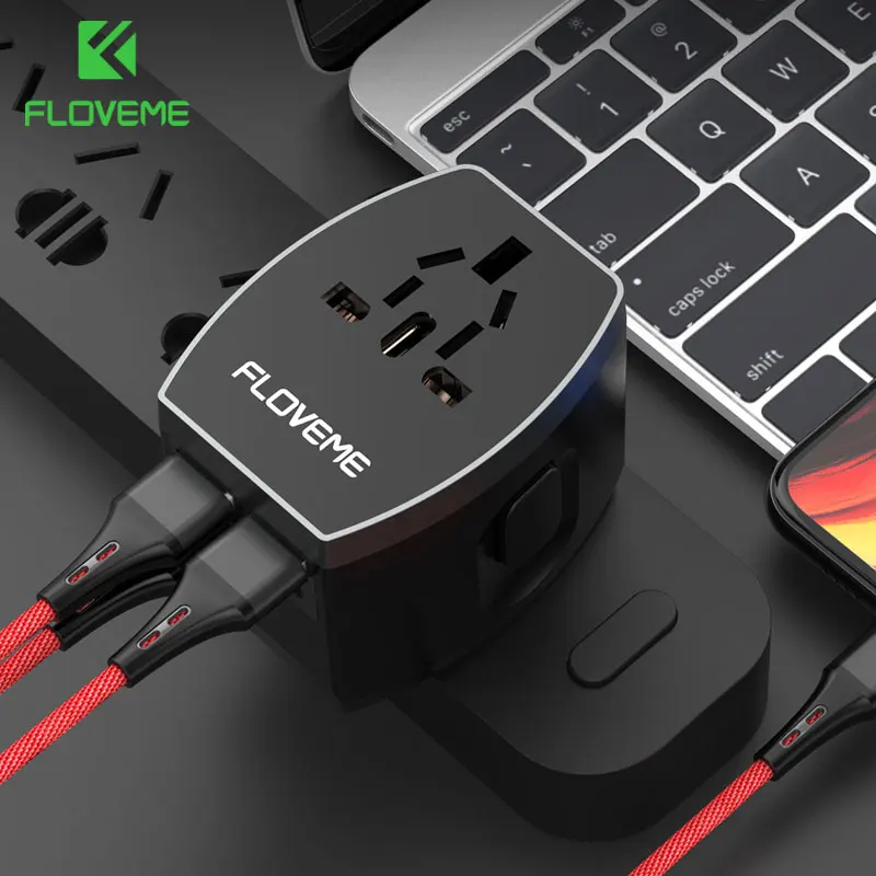 FLOVEME Charger For Redmi Note 7 5 Plus 4 USB Type C Charger For Huawei P30 Pro P30 Lite P30 Universal Worldwide Adapter Charger
FLOVEME Charger For Redmi Note 7 5 Plus 4 USB Type C Charger For Huawei P30 Pro P30 Lite P30 Universal Worldwide Adapter Charger