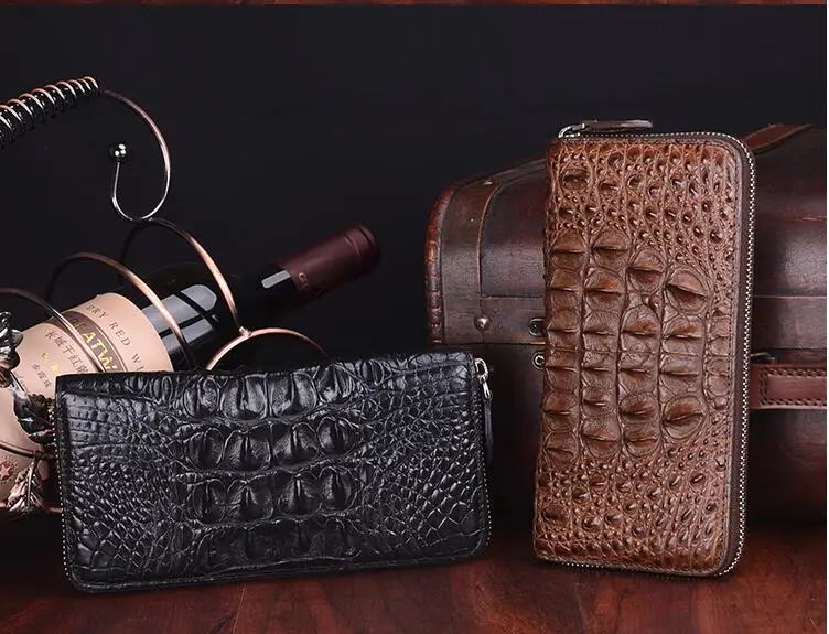 New production original real 100% crocodile skin men wallet zipper long purse clutch male big discounts promotion black brown
New production original real 100% crocodile skin men wallet zipper long purse clutch male big discounts promotion black brown