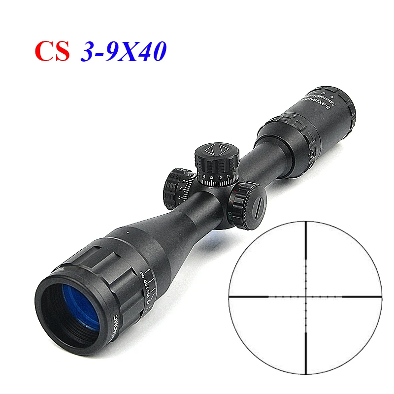CS Tactical Hunting 3-9X40 White Optics Rifle Scope Red And Green Illumination Reticle Fiber Sight Hunting Scopes
CS Tactical Hunting 3-9X40 White Optics Rifle Scope Red And Green Illumination Reticle Fiber Sight Hunting Scopes