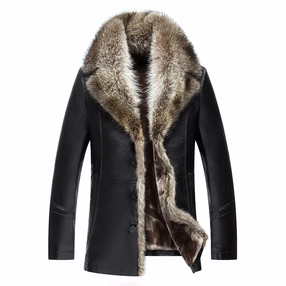 Woolen Liner Men 5XL Plus Size Coats Autumn Winter Thick Warm Oversized Overcoats Raccoon Dog Fur Collar PU Leather Jackets
Woolen Liner Men 5XL Plus Size Coats Autumn Winter Thick Warm Oversized Overcoats Raccoon Dog Fur Collar PU Leather Jackets