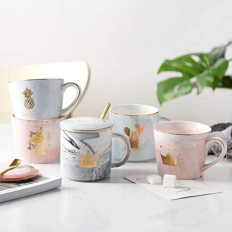 Chic Marble Ceramic Mugs Porcelain Coffee Pink Mug Tea Milk Cup Gold Crown Diamond Flamingo Pineapple Cups Creative Couple Gift
Chic Marble Ceramic Mugs Porcelain Coffee Pink Mug Tea Milk Cup Gold Crown Diamond Flamingo Pineapple Cups Creative Couple Gift