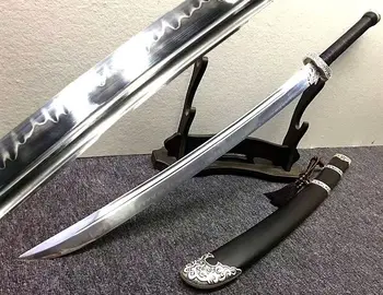 Chinese Tradition KungFu Broadsword Sword WuShu Da Dao Full Tang T10 Steel Clay Tempered Blade Razor Sharp Asian Knife
Chinese Tradition KungFu Broadsword Sword WuShu Da Dao Full Tang T10 Steel Clay Tempered Blade Razor Sharp Asian Knife