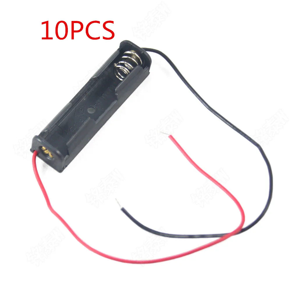 10PCS AAA Batteries Storage Case Plastic Box Holder with 6'' Cable Lead for 1 x AAA Battery Soldering Connecting Black Digital
10PCS AAA Batteries Storage Case Plastic Box Holder with 6'' Cable Lead for 1 x AAA Battery Soldering Connecting Black Digital