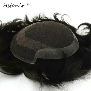 Hstonir Q6 Base Hair Lace Frontal Indian Remy Hair Toupee For Men H065 Hstonir Q6 Base Hair Lace Frontal Indian Remy Hair Toupee For Men H065