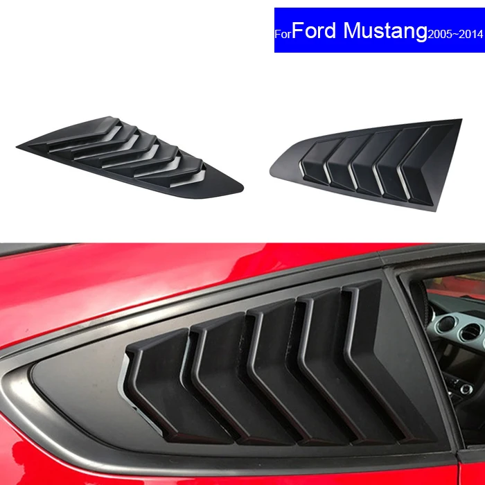 Car Side Window Louvers Scoop Cover Vent for Ford Mustang2005 2006 2007 2008 2009 2010 2011 2012 2013 2014 Rear False Air Outlet
Car Side Window Louvers Scoop Cover Vent for Ford Mustang2005 2006 2007 2008 2009 2010 2011 2012 2013 2014 Rear False Air Outlet