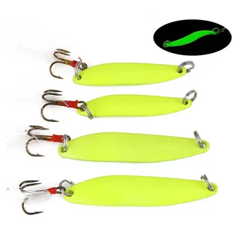 1PC Metal Spinner Spoon Fishing Lure Isca Hard Bait Sequins Noise with Feather Treble Hook Luminous Fish Tackle
1PC Metal Spinner Spoon Fishing Lure Isca Hard Bait Sequins Noise with Feather Treble Hook Luminous Fish Tackle