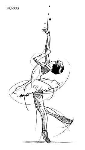 Waterproof Temporary Tattoo Sticker ballet dancing girl fake Geometric animal Flash Tatoo Hand Back Foot for Girl Women Men
Waterproof Temporary Tattoo Sticker ballet dancing girl fake Geometric animal Flash Tatoo Hand Back Foot for Girl Women Men