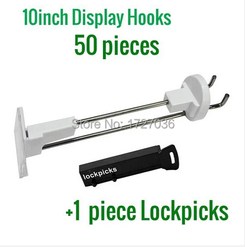 25cm length Security Display Slatwall Hooks,Pegboard Hooks 50pcs + 1 magnetic detacher (Lockpicks)
25cm length Security Display Slatwall Hooks,Pegboard Hooks 50pcs + 1 magnetic detacher (Lockpicks)