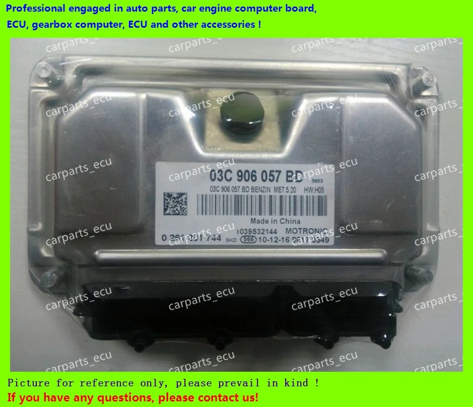 For car engine computer board/VW Lavida Skoda ECU/Electronic Control Unit/03C906057J/03C 906 057 J/03C906057BD 0261201744
For car engine computer board/VW Lavida Skoda ECU/Electronic Control Unit/03C906057J/03C 906 057 J/03C906057BD 0261201744