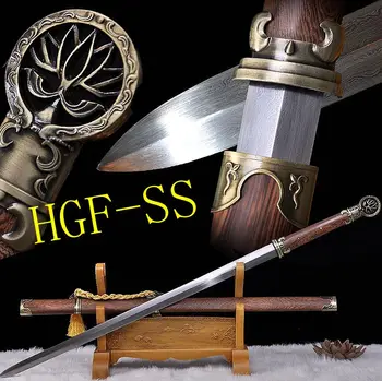 Handmade Boutique Pear Wood Saya Chinese KungFu Sword Han Jian Sharp Folded Pattern Steel Full Tang Blade
Handmade Boutique Pear Wood Saya Chinese KungFu Sword Han Jian Sharp Folded Pattern Steel Full Tang Blade