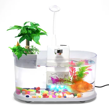 Multifunction Mini Fish Tank Led Creative Landscaping Desktop Aquarium Fish Tank Ecological Circulation Plastic Small Fish Tank
Multifunction Mini Fish Tank Led Creative Landscaping Desktop Aquarium Fish Tank Ecological Circulation Plastic Small Fish Tank