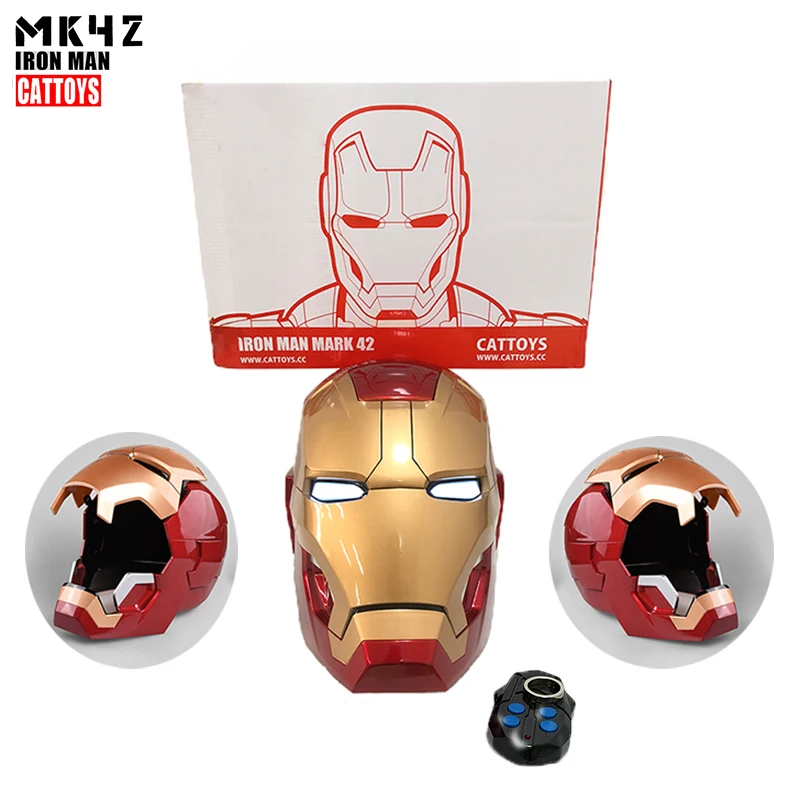 CATTOYS Remote Control IRON MAN MK42 Helmet 1:1 Full Scale Wearable ABS MASK LED EYE COOL REPLICA DELUXE MODEL COSPLAY
CATTOYS Remote Control IRON MAN MK42 Helmet 1:1 Full Scale Wearable ABS MASK LED EYE COOL REPLICA DELUXE MODEL COSPLAY