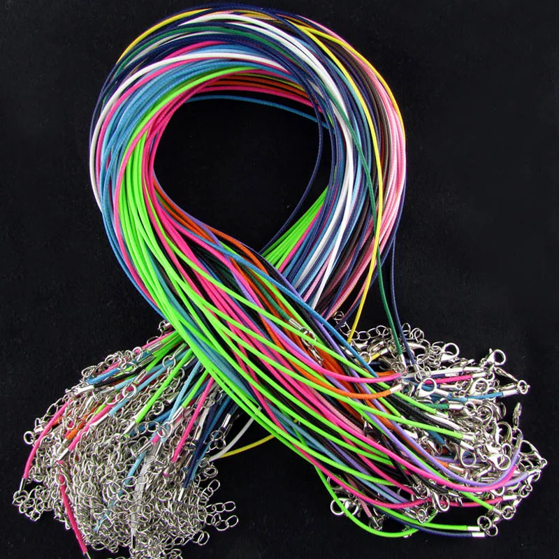 Wholesale 2mm mixed Wax Leather cord rope necklaces 45cm with Lobster clasp jewelry for diy pendants free shipping 100pcs/lot
Wholesale 2mm mixed Wax Leather cord rope necklaces 45cm with Lobster clasp jewelry for diy pendants free shipping 100pcs/lot