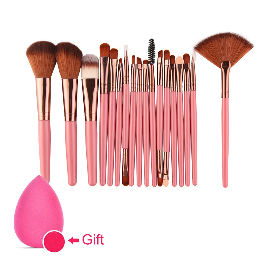 18 Pcs/lot Makeup Brush Set Tools Foundation Eyeshadow Powder Blush Blending Brushes Make up Brush Beauty Cosmetic Tool Pincel
18 Pcs/lot Makeup Brush Set Tools Foundation Eyeshadow Powder Blush Blending Brushes Make up Brush Beauty Cosmetic Tool Pincel