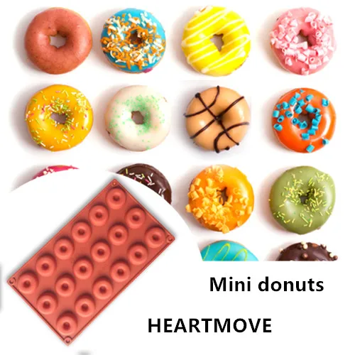 18 Cavity Mini Donuts Round Shaped Dessert Silicone Mold Chocolate Biscuit Cake Cupcake Molds Doughnut Mould 9603
18 Cavity Mini Donuts Round Shaped Dessert Silicone Mold Chocolate Biscuit Cake Cupcake Molds Doughnut Mould 9603