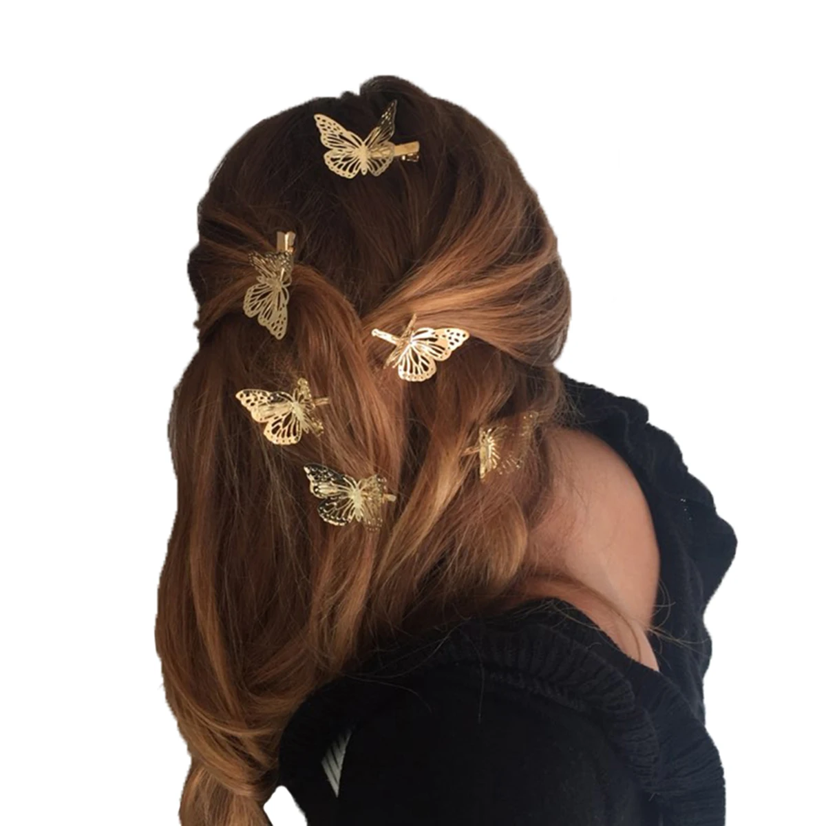 Golden Butterfly Hair Clip Decor Wedding Barrette Girls Hairpin Women Hair Clips Bobby Pins Haar Accessories
Golden Butterfly Hair Clip Decor Wedding Barrette Girls Hairpin Women Hair Clips Bobby Pins Haar Accessories
