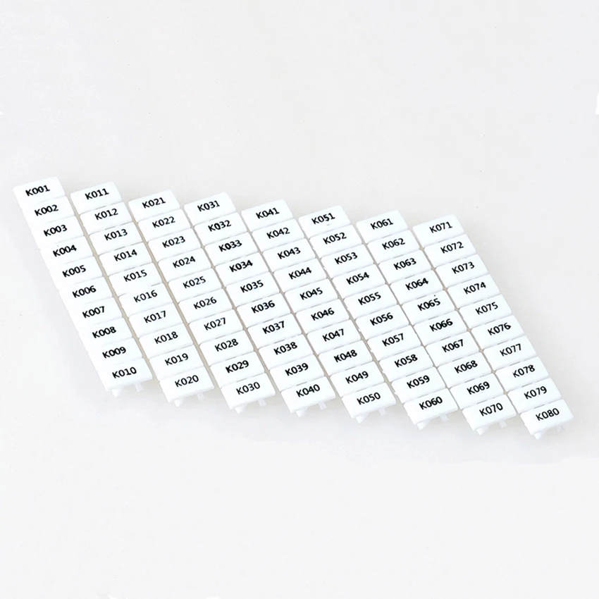 ZB6 Marker Strip Blank or With Standard Numbers Printed for Ultra-thin Relay Module or Terminal Blocks
ZB6 Marker Strip Blank or With Standard Numbers Printed for Ultra-thin Relay Module or Terminal Blocks