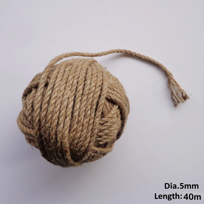 40m/Roll Natural Hemp String Hand Rope Craft Cord Twine Stationery DIY Decor Jute String DIY Clip Hemp Rope Dia.5mm
40m/Roll Natural Hemp String Hand Rope Craft Cord Twine Stationery DIY Decor Jute String DIY Clip Hemp Rope Dia.5mm