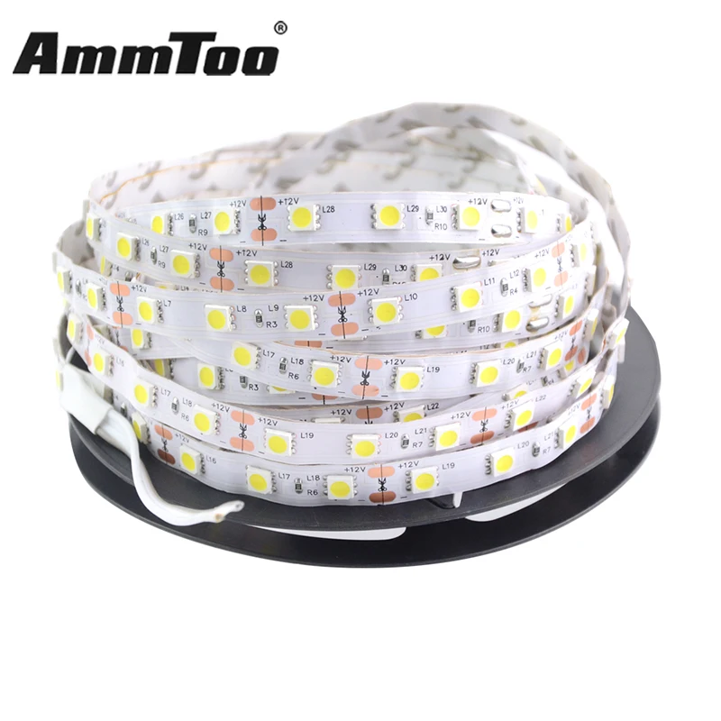 Светодиодная лента 5050 5 м 300 светодиодов Гибкая полоса Fita De Диодная Tiras Lampada