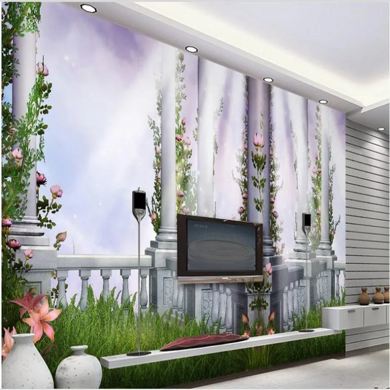 

wellyu Custom large - scale murals Continental Garden Eden 3D living room TV sofa background wall non - woven wallpaper