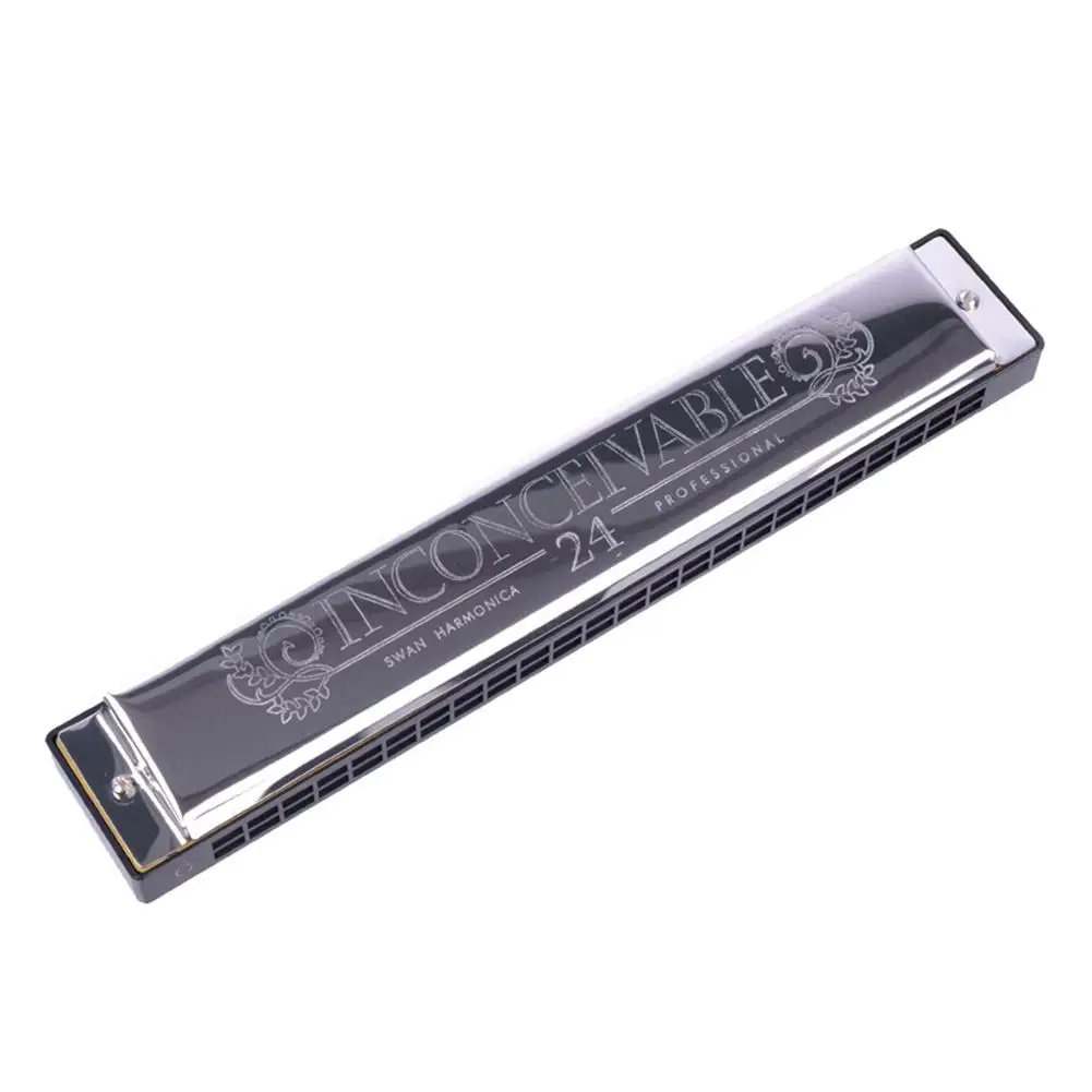 SW24-4 Tremolo Harmonica 24 Holes 48 Tones C Key Harmonica for Beginner Practice Traniner Exercise Instrument with Box
SW24-4 Tremolo Harmonica 24 Holes 48 Tones C Key Harmonica for Beginner Practice Traniner Exercise Instrument with Box