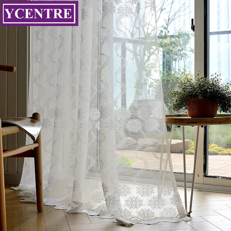 YCENTRE Solid White Color Lace Daisy Pattern Window Treatment Semi Voile Sheer Curtain for Living Room/Kitchen Curtain/Bedroom
YCENTRE Solid White Color Lace Daisy Pattern Window Treatment Semi Voile Sheer Curtain for Living Room/Kitchen Curtain/Bedroom
