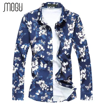 MOGU Mens Floral Shirt Spring M-7XL Flower Printed Long Sleeve Quality Brand Casual Shirts Plus Size Camisa Social Masculina
MOGU Mens Floral Shirt Spring M-7XL Flower Printed Long Sleeve Quality Brand Casual Shirts Plus Size Camisa Social Masculina