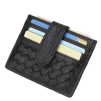 2019 Hot Ultra Thin Solid Color Weave Faux Leather Credit Card Cash Holder Case Wallet
2019 Hot Ultra Thin Solid Color Weave Faux Leather Credit Card Cash Holder Case Wallet
