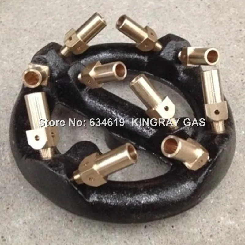10 Nozzles Cast Iron Gas Injection Burner Propane / Natural Gas Kitchen Jet Burner Bottom Gas Inlet Burner
10 Nozzles Cast Iron Gas Injection Burner Propane / Natural Gas Kitchen Jet Burner Bottom Gas Inlet Burner