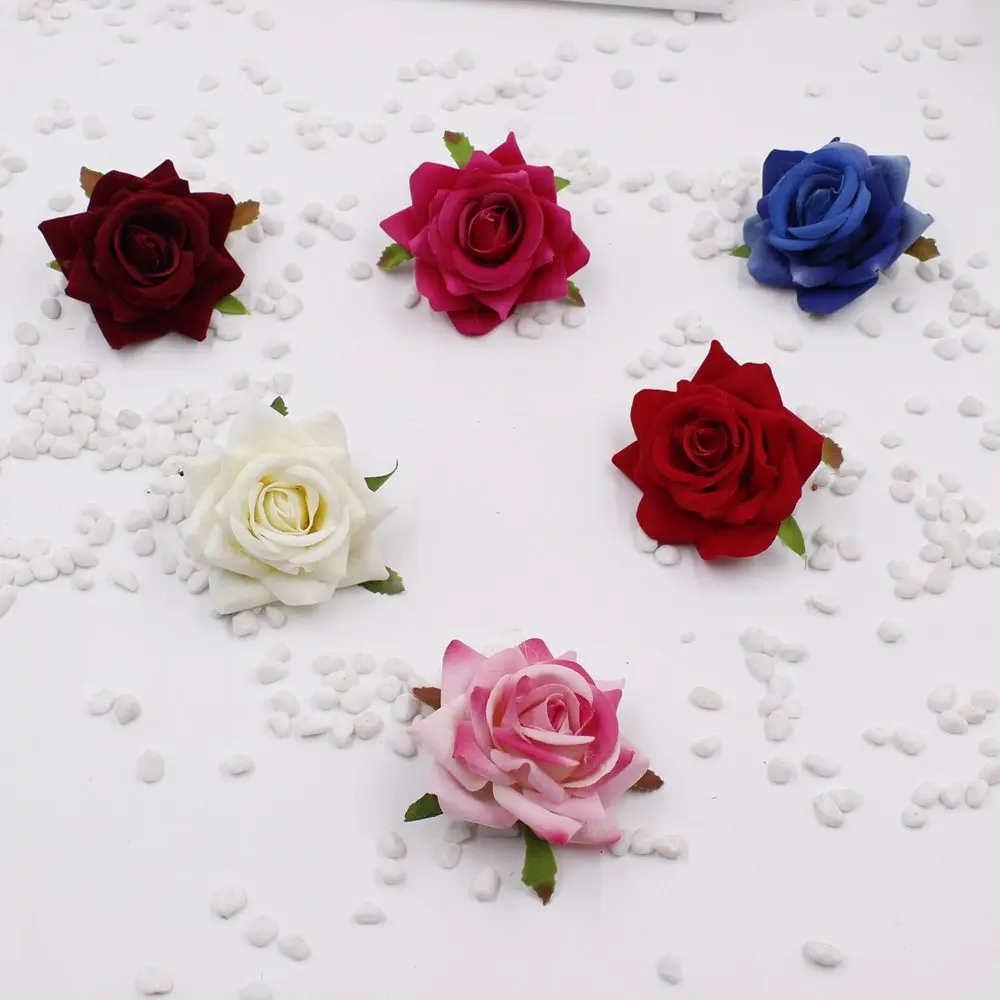 2pcs / lot 6CM Roll Rose Velvet Edge Simulated Artificial Rose Head Decorative Flowers Compact
2pcs / lot 6CM Roll Rose Velvet Edge Simulated Artificial Rose Head Decorative Flowers Compact