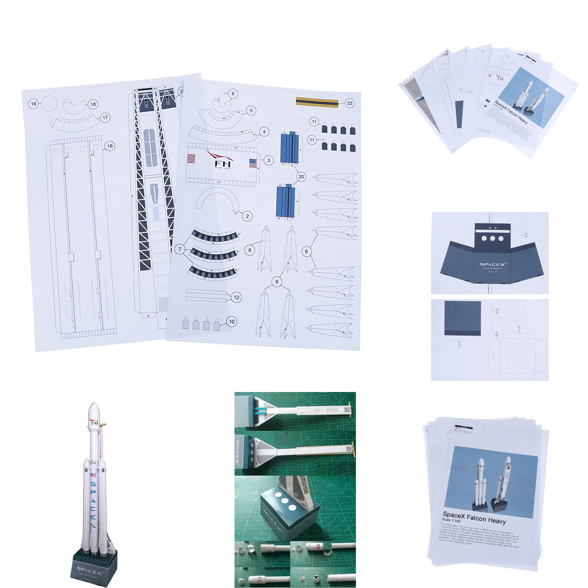 42cm 1:160 SpaceX Falcon Heavy-duty Rocket 3D Paper Model Puzzle Student Hand Class DIY Space Papermodel Origami Toy
42cm 1:160 SpaceX Falcon Heavy-duty Rocket 3D Paper Model Puzzle Student Hand Class DIY Space Papermodel Origami Toy