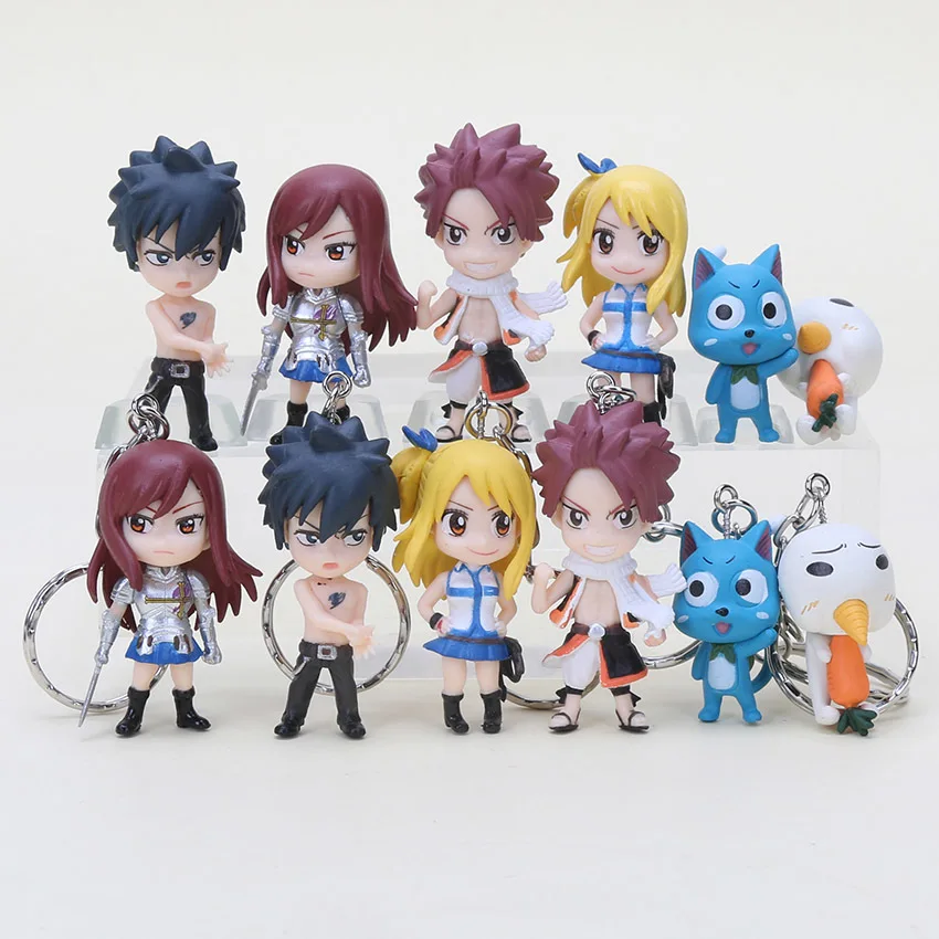 12 pz/lotto Anime Anime Fairy Tail portachiavi Natsu Grigio Elza Fairy Tail Figure Modello portachiavi ciondolo Giocattoli
12 pz/lotto Anime Anime Fairy Tail portachiavi Natsu Grigio Elza Fairy Tail Figure Modello portachiavi ciondolo Giocattoli