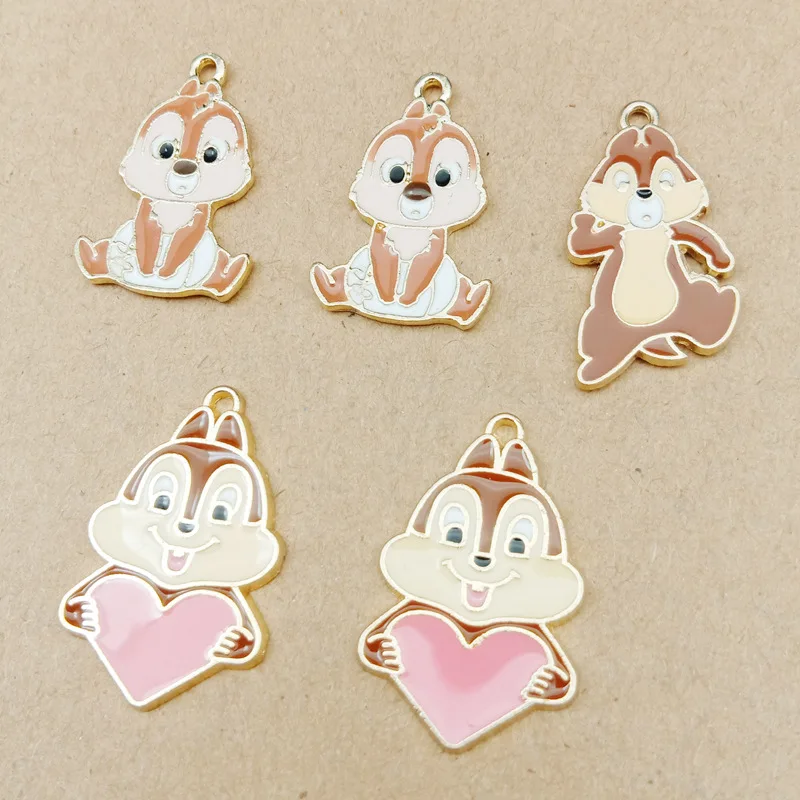 10pcs Cartoon Squirrel Enamel Charms Smile Squirrel Love Alloy Pendants Charms Gold Color DIY Jewelry Earrings Accessory YZ528
10pcs Cartoon Squirrel Enamel Charms Smile Squirrel Love Alloy Pendants Charms Gold Color DIY Jewelry Earrings Accessory YZ528