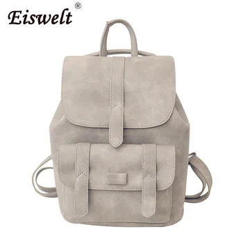 Dropshipping Brand Backpack Women Backpacks Solid Vintage Girls School Bags for Girls Black PU Leather Women Backpack
Dropshipping Brand Backpack Women Backpacks Solid Vintage Girls School Bags for Girls Black PU Leather Women Backpack