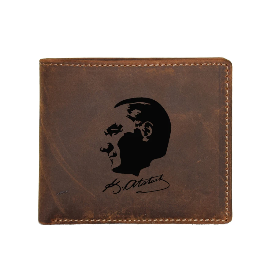 Engraved Picture Kemal Wallets Men Genuine Leather Card Holders Small Purse RFID Protection Coin Purse Bags Custom Men Wallets
Engraved Picture Kemal Wallets Men Genuine Leather Card Holders Small Purse RFID Protection Coin Purse Bags Custom Men Wallets