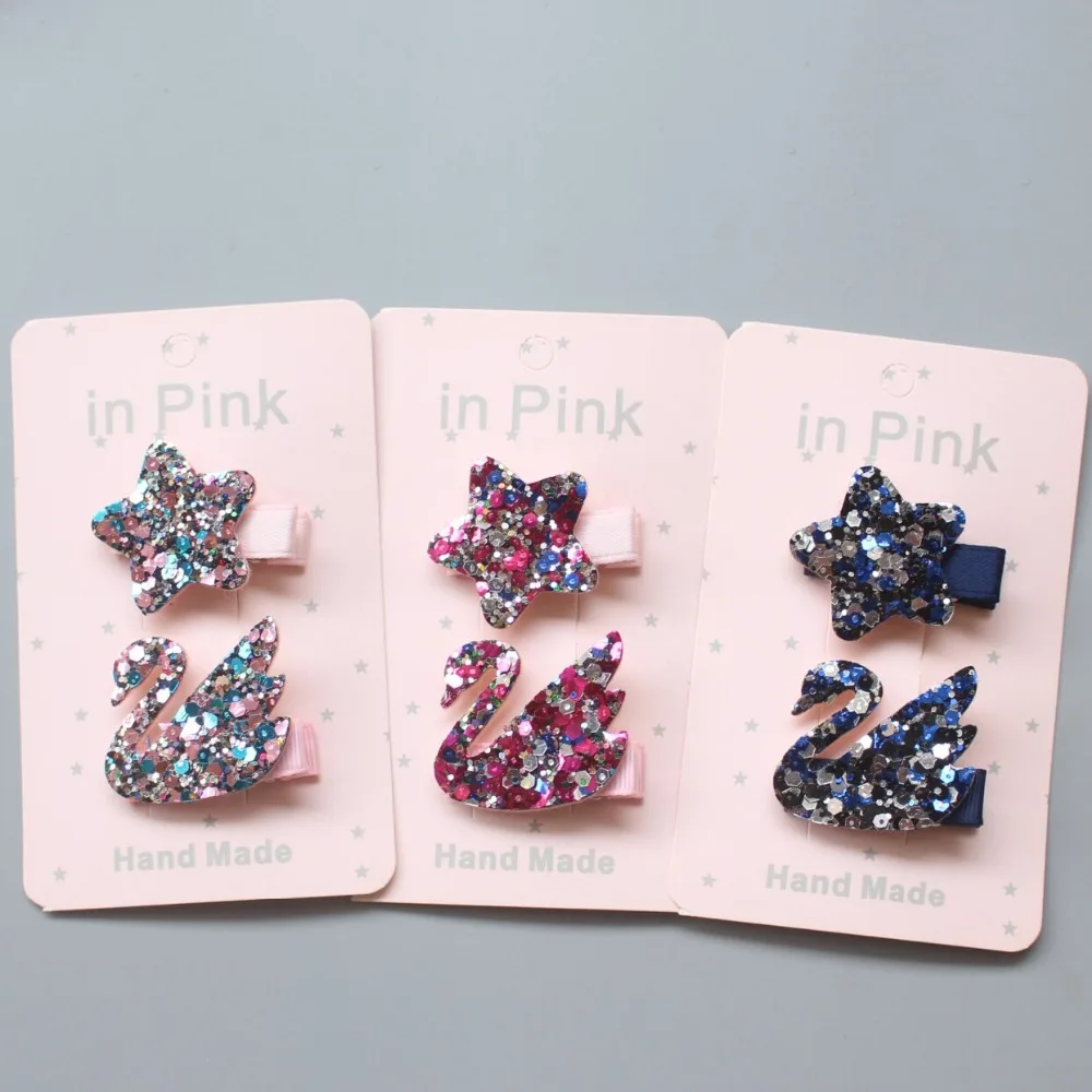 NEW Shiny stars swan children Hairpins Cute Cartoon Safety hair clips Accessories Barrettes kids Little Girls handmade Hairgrips
NEW Shiny stars swan children Hairpins Cute Cartoon Safety hair clips Accessories Barrettes kids Little Girls handmade Hairgrips