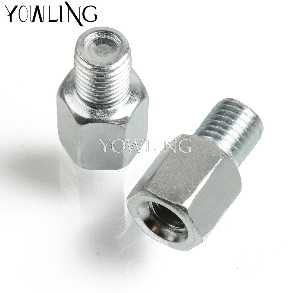 2X10mm bis 8mm Moto Rückspiegel Adapter Schrauben Schraube für Yamaha SuzukiYEG