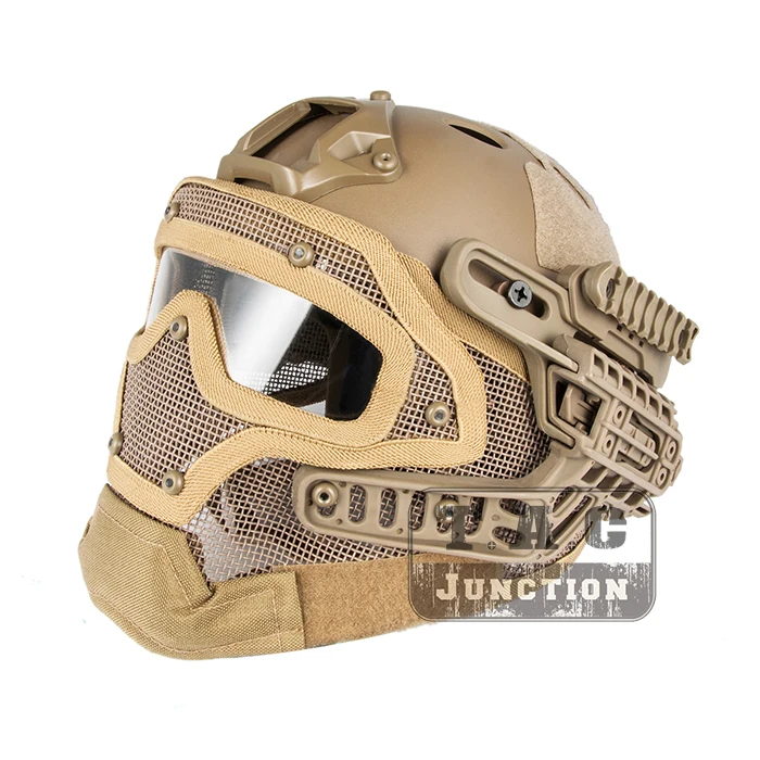 Tactical Airsoft FAST PJ Advanced Adjustment Protective Multi-function G4 Full Facial Armor System Combat Helmet w/ Goggle Mask
Tactical Airsoft FAST PJ Advanced Adjustment Protective Multi-function G4 Full Facial Armor System Combat Helmet w/ Goggle Mask