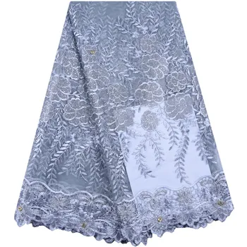 African Lace Fabric 2019 High Quality Lace Embroidered Nigerian Lace Fabric With Stones Gray French Mesh Lace Fabric Dress S1578 
African Lace Fabric 2019 High Quality Lace Embroidered Nigerian Lace Fabric With Stones Gray French Mesh Lace Fabric Dress S1578